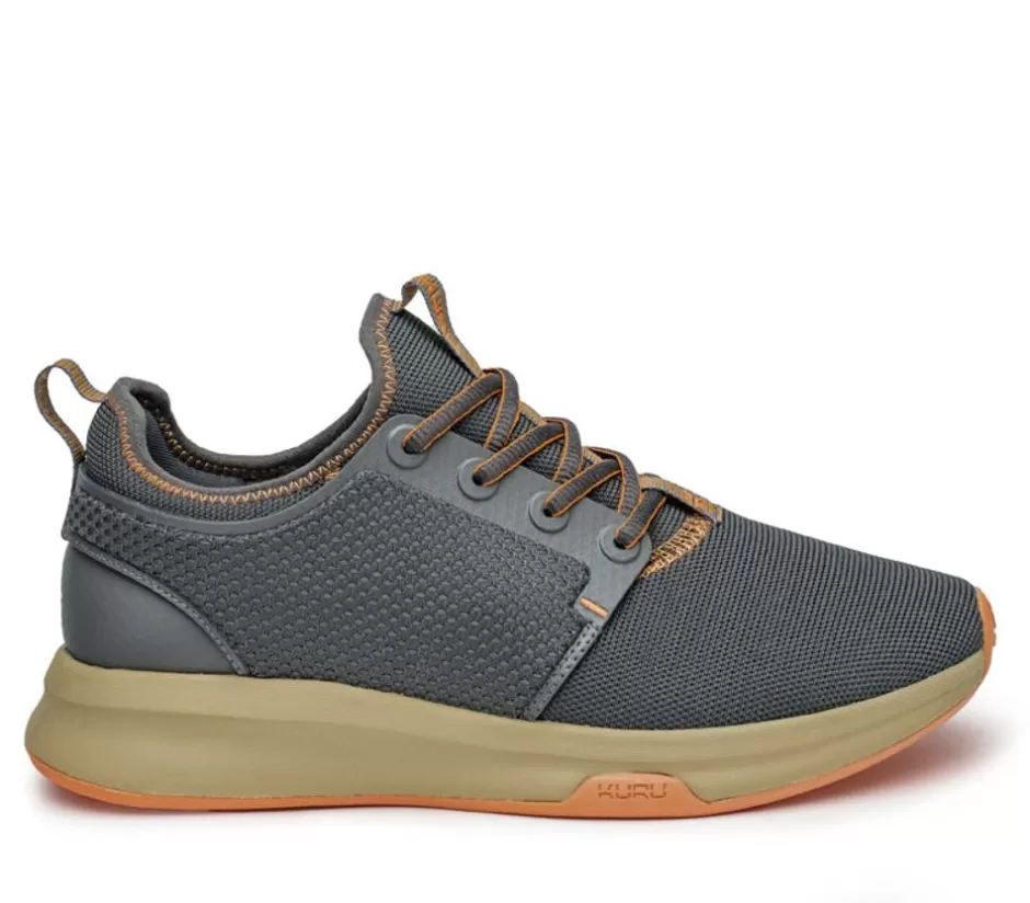 Sneakers<KURU Footwear Atom Smoke Gray-Pale Orange