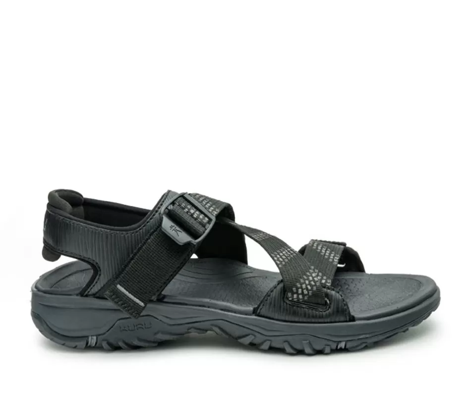 Sandals<KURU Footwear Current Jet Black-Slate Gray