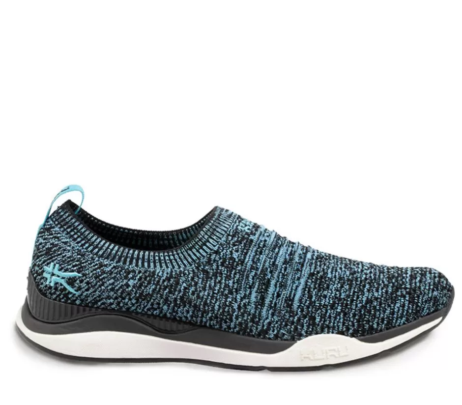 Slip-Ons<KURU Footwear Stride Jetblack-White-Calypsoblue