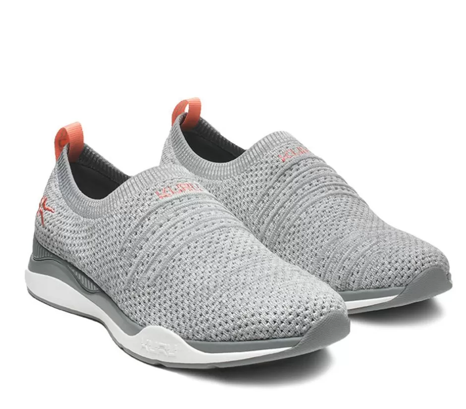 Slip-Ons<KURU Footwear Stride Heather Gray-White-Peach Pink