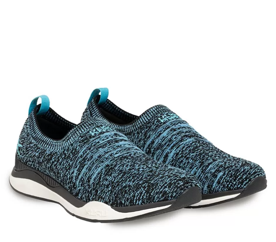 Slip-Ons<KURU Footwear Stride Jetblack-White-Calypsoblue