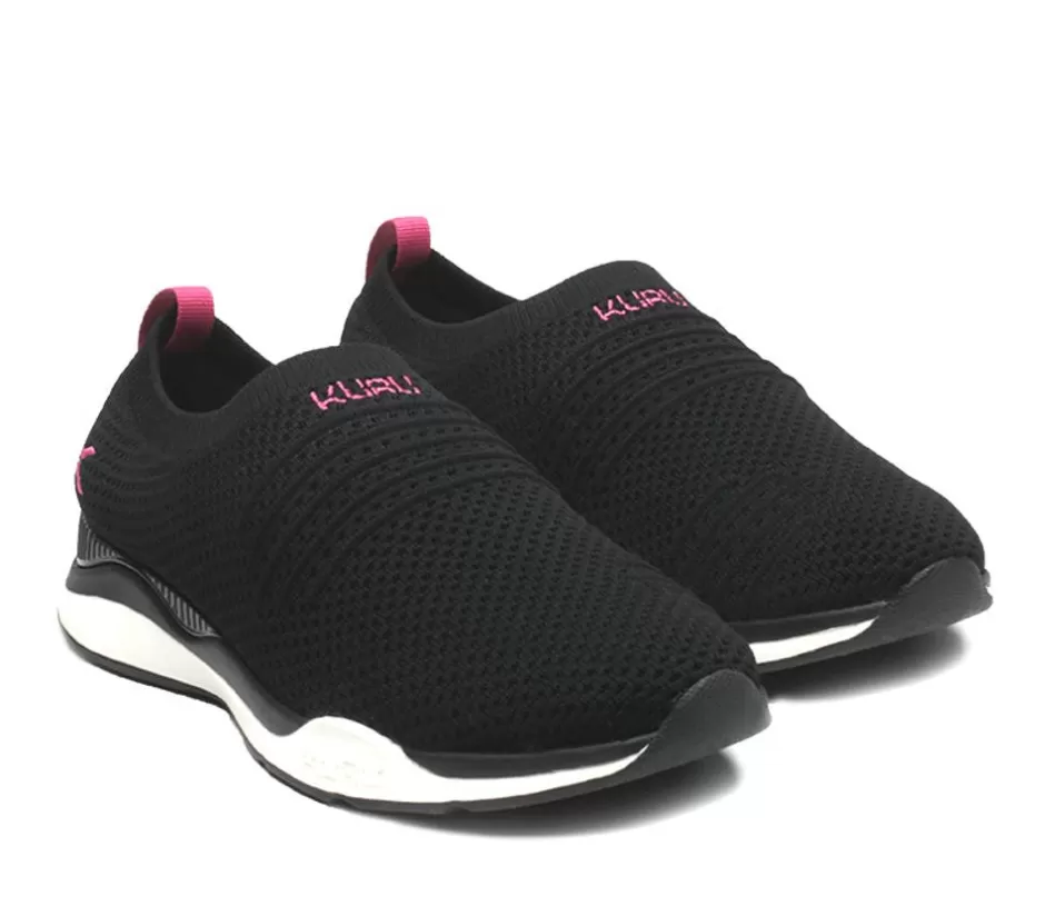 Slip-Ons<KURU Footwear Stride Jetblack-White-Berrypink