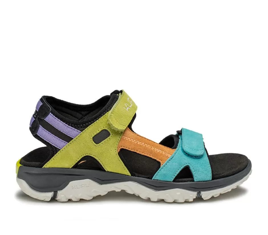 Sandals<KURU Footwear Tread Multicolor-Jet Black