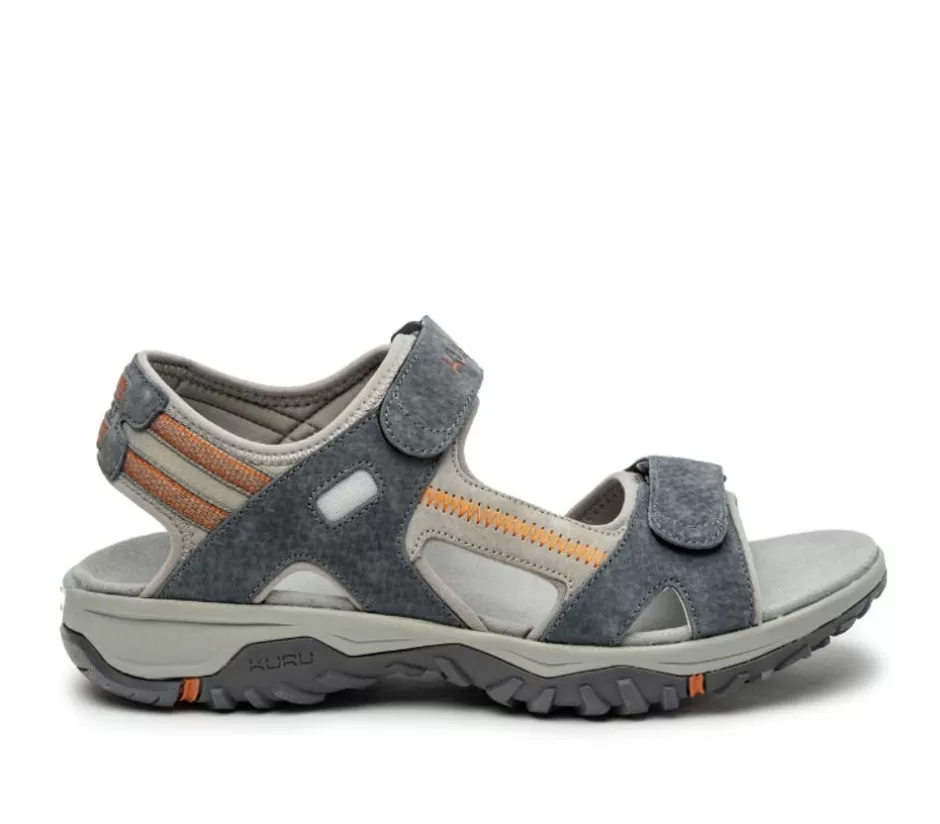 Sandals<KURU Footwear Tread Slate Gray-Burnt Orange
