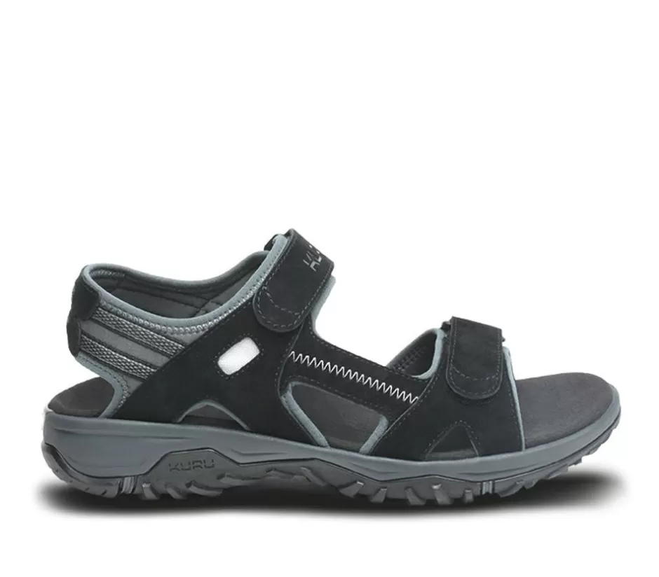 Sandals<KURU Footwear Tread Jet Black-Empire Steel