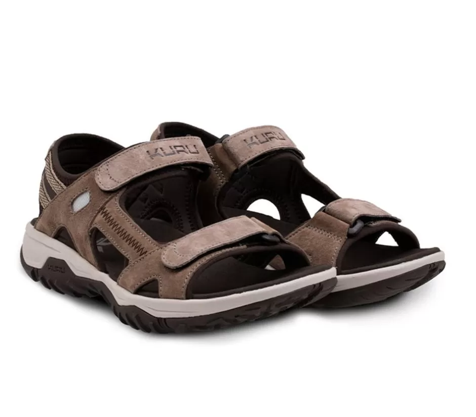 Sandals<KURU Footwear Tread Cedar Brown-Vanilla Cream-Pale Khaki